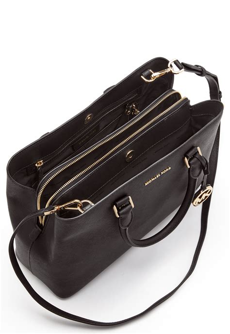 michael kors bag black satchel|Michael Kors satchel on sale.